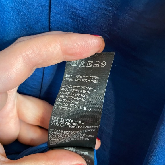 Whistles royal blue silk feel dress 8 - Picture 9 of 10